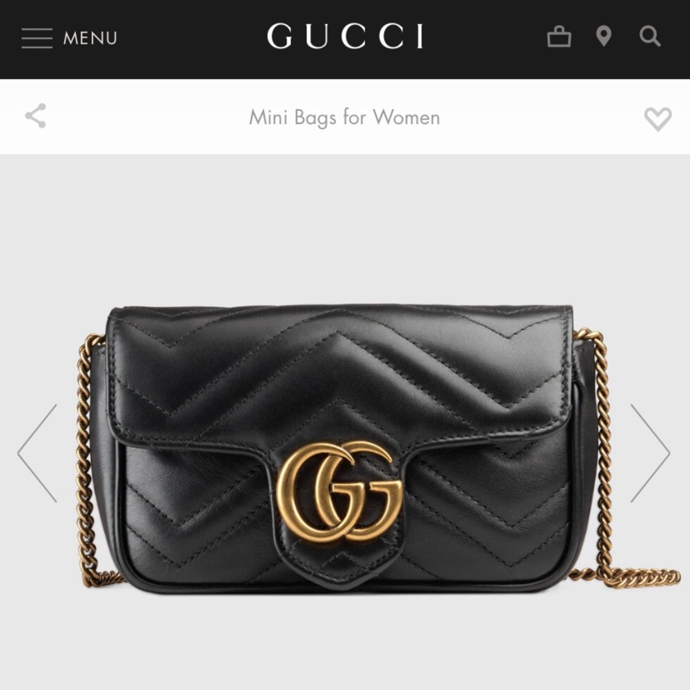 Gucci super mini bag - authentic